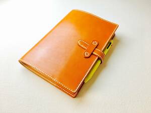 [ hand .] almost day notebook Cousin for Camel color A5 original leather pocketbook cover * adjust function. pen holder attaching 