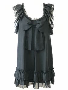  beautiful goods Jill Stuart ribbon attaching frill tia-do style ga- Lee One-piece, size M,9 number.JILL STUART