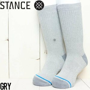 【送料無料】STANCE BOYS スタンス ICON ST KIDS SOCKS ボーイズソックス キッズソックス K526A20OSK GRY M（17cm-19.5cm）