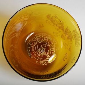 V2001 中国美術 宝珠獅子文乾隆ガラス杯 小杯 小碗 ぐい呑 酒器 煎茶 検:乾隆ガラス 工芸ガラス 紫禁城 宮廷貢献 献上手 中国 古玩 唐物の画像5