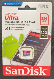 サンディスクマイクロSDカード 256GB