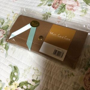 マルチカードケース ポーチ 長財布 キャメル