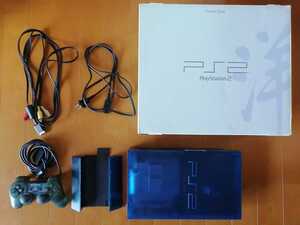 美品 SONY PS2 PlayStation2 プレステ2 本体1式 SCPH-37000 プレイステーション2 オーシャンブルー 動作確認済