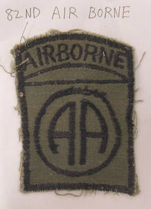 べトナム戦 US ARMY 82ND AIRBORNE SHOULDER PATCH ヴェトナム戦 第82 空挺師団 ローカルメイド