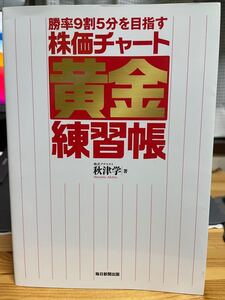 【匿名配送・送料無料】株価チャート黄金練習帳 秋津学 毎日新聞出版 勝率9割5分を目指す