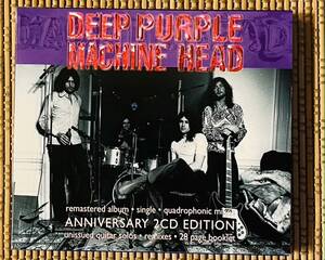 即決送料無料、DEEP PURPLE、MACHINE HEAD再販豪華版、1972年+α、紙箱、カラーブックレット、2枚組海外盤、LC-0542