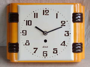 フランスアンティーク 掛け時計 クロック JAZ ジャズ モダンアート 実用可 壁掛け　蚤の市　