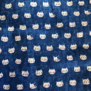 コットンこばやし ダブルガーゼ 猫ちゃん柄 110×50(cm)ラスト1枚