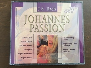 2CD/J.S.Bach　JOHANNES PASSION　MUSICA di ANGELI/【J3】/中古