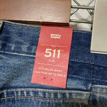 Levi's ALTERED 511 リーバイス リメイク加工 テーパード デニムパンツ ジーンズ 34×32 定価13000円 未使用品_画像7