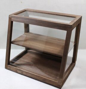  antique simple wooden tree frame glass glass case natural small shelves interior display shelf cabinet 