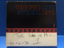 【CD】フー 2枚組 THE WHO RECORDED LIVE AT HULL CITY HALL FEBRUARY 15, 1970 UK盤 洋楽 999_画像1
