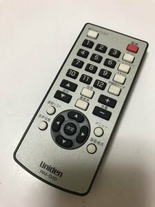 RM-G10 Uniden Uniden terrestrial digital broadcasting tuner remote control DTM430R/DTM500S etc. 2108204