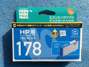  eko licca Ecorica ECI-HP178C-V [HP CB318HJ interchangeable recycle ink cartridge Cyan ] unused goods { free shipping }