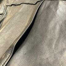 40s vintage leather sports jacket car coat ヴィンテージ レザー スポーツ ジャケット カーコート_画像6
