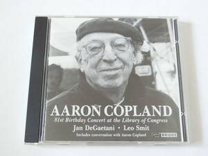 アーロン・コープランド CD 81歳のバースデイコンサート Aaron Copland/81st Birthday Concert 