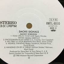 見本盤 SMOKEY ROBINSON / SMOKE SIGNALS LP 帯 RMTL-8010 日本盤_画像3