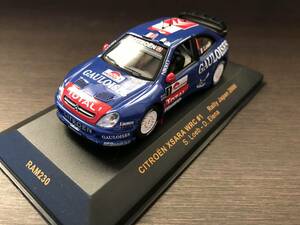 1/43 IXO 【GAULOISES】 シトロエン・クサラ WRC #1 S.ローブ組 ラリー・ジャパン優勝 2006
