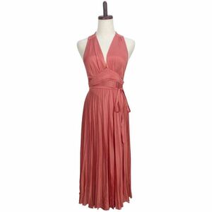 PAOLA FRANI Paola Frani женский розовый безрукавка One-piece платье 40 надпись 