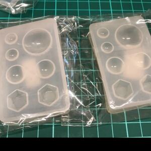 半円モールド2個セット新品 シリコンモールド