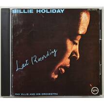 【旧規格盤/J28J25075】Billie Holiday / Last Recording ◇ ビリー・ホリデイ / ラスト・レコーディング ◇ レイ・エリス ◇ 国内盤 ◇_画像1