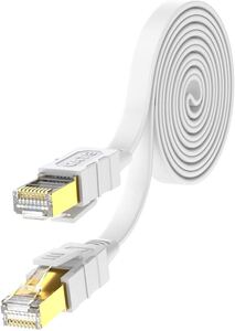 CAT8 LANケーブル 1m カテゴリー8 40Gbps 2000MHz RJ45コネクタ 超高速インターネットケーブル