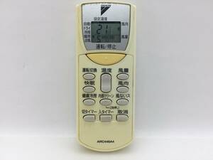 ダイキン　エアコンリモコン　ARC446A4　中古品C-0356