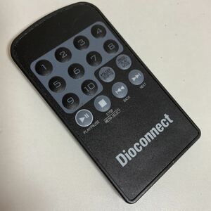 スピード発送　返品可　アルコール清掃済み　dioconnect オーディオ　コンポ　リモコン　型番不明