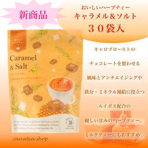 おいしいハーブティー 新商品 キャラメル&ソルト30TB 生活の木