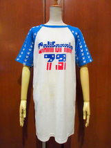 ビンテージ70's●星条旗パターンラグランTシャツ XL●210820j2-m-tsh-ot 半袖レトロカリフォルニアアメリカ古着_画像1