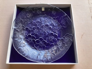 【年代もの／入手困難】SASAKI CRYSTAL／佐々木ガラス　ガラス平皿
