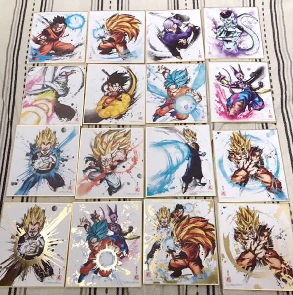 ドラゴンボール色紙ART ドラゴンボール超 孫悟空 ビルス コンプリート ドラゴンボール色紙