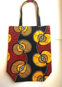 ハンドメイド トートバック エコバッグ アフリカ布 アフリカンプリント