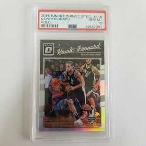 2016 Panini Donruss Optic Holo KAWHI LEONARD #116 PSA10