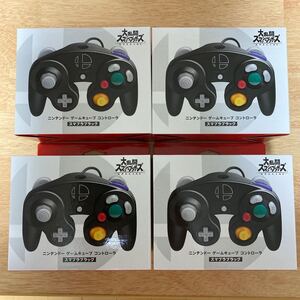 ニンテンドー ゲームキューブ コントローラ スマブラブラック 4セット