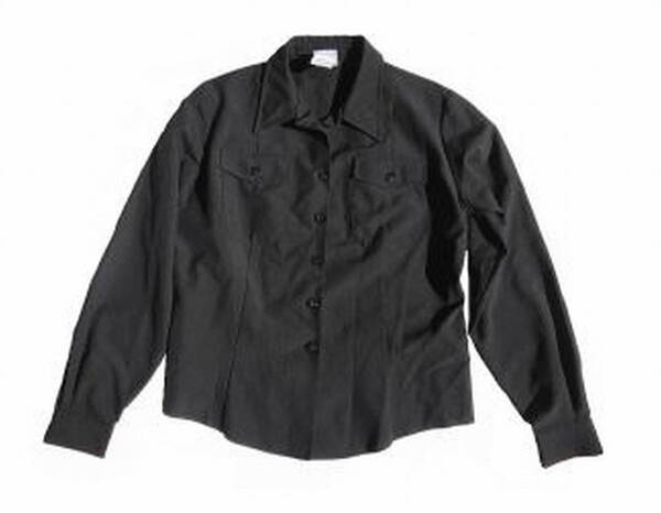 【732】実物 US NAVY 女性用 開襟長袖シャツ サイズ 34S