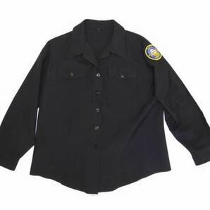 【1804】実物 珍品 US NAVY アカデミー女性用長袖開襟襟シャツ