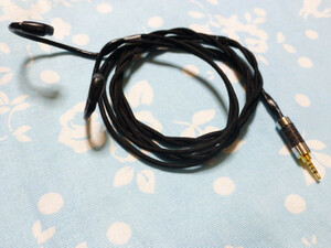 UE QDC ケーブル オーグライン 八芯 2.5mm4極 黒色布スリーブ 110cm (カスタム対応可能) ミニスプリッター SP2000 KANN SP1000