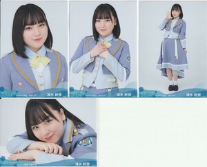 STU48 清水紗良 月別 netshop 生写真 2021 7月 2021.07 4種コンプ