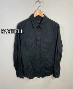 ■ROSHELL ロシェル■ストレッチ長袖シャツ:M☆BH-739