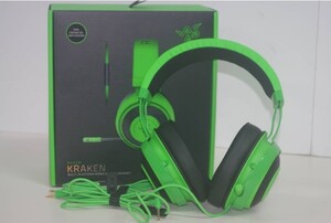 中古 Razer Kraken Green ゲーミングヘッドセット 動作確認済み
