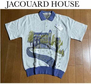 ★新品タグ付 定価￥4900★JACQUARD HOUSE★ゴルフに日常に！英国発ブランドの着心地の良いメンズ半袖ポロシャツ/M