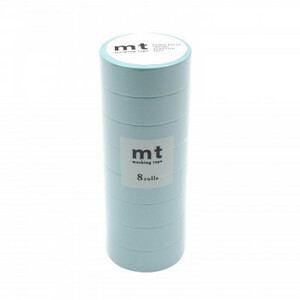 mt マスキングテープ 8P ベビーブルー 幅15mm×7m 同色8巻パック MT08P191R(a-1691453)