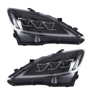  super-discount Lexus GSE20 USE20 20/21/25 IS250 IS350 ISC ISF current . turn signal three eye sequential L line white marker head light 