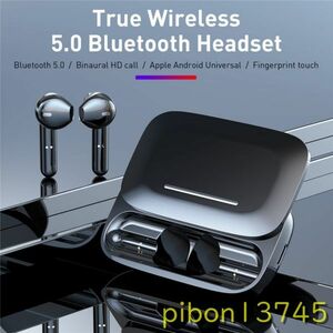 H1290：TWSBE36ステレオBluetoothヘッドフォン自動ペアリング防水IPX5ワイヤレスイヤフォン イヤホンスライド充電ボックス iphoneAndroid用