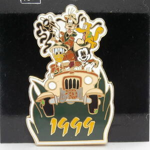  Disney 1999 year Disney hole navy blue Ben shonFAB4 Safari - car pin Mickey Donald Goofy Pluto 