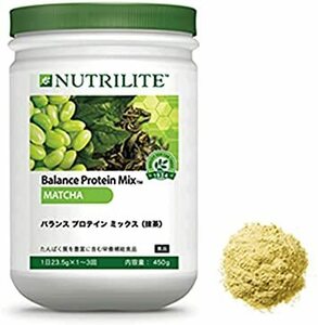 Nutrilite (ニュートリライト) バランス プロテイン ミックス 抹茶 450ｇ 【公式ストア】