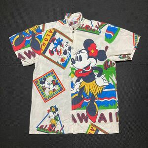 Mickey Mouse ミッキーマウス 90's アロハシャツ ガラシャツ 半袖シャツ