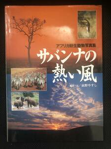 アフリカ野生動物写真集　サバンナの熱い風　撮影・文　前野やすし　写真集