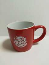 即決！BURGER KING mug Red バーガーキング 陶器 マグカップ レッド 赤　ノベルティ_画像1